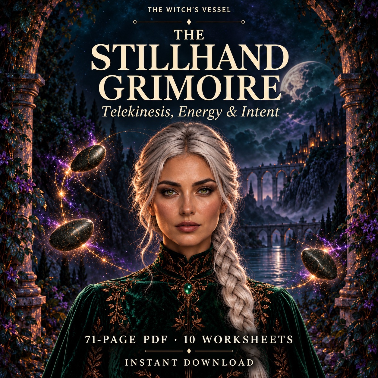 The Stillhand Grimoire | Telekinesis, Energy & Intent | 71-Page Illustrated Instant-Download Book
